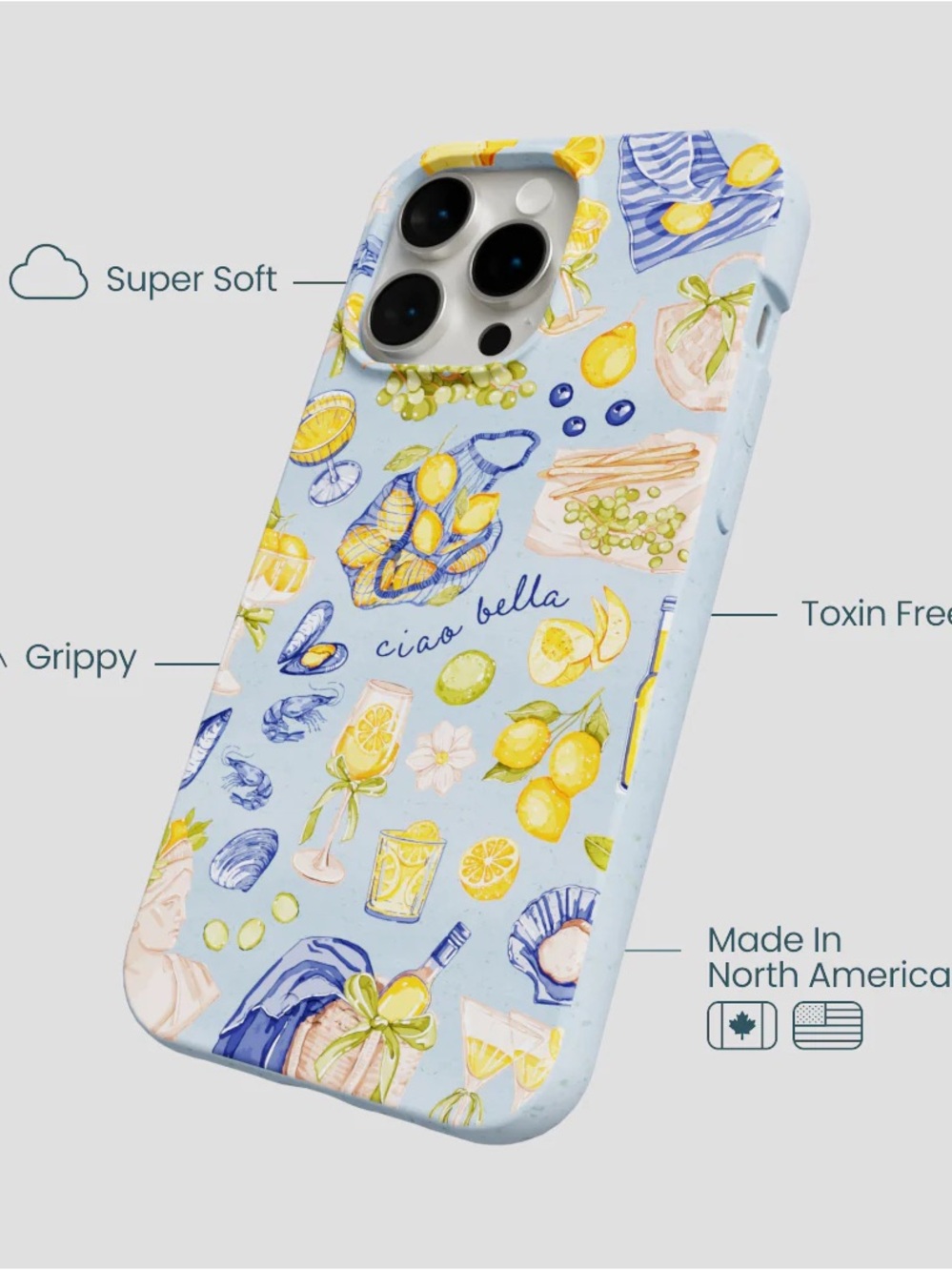 NWOT Pela Case Powder Blue Ciao Bella iPhone 14 Pro Max Case